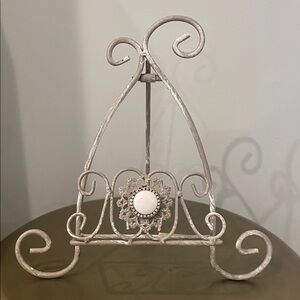 Decorative Metal Easel Stand grey /white